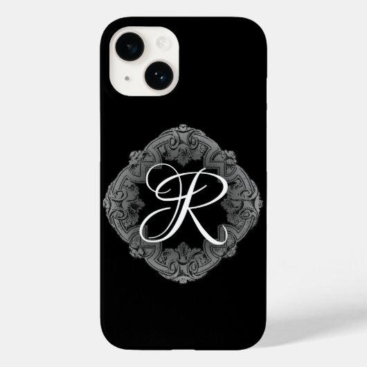 Coques Case-Mate iPhone Élégant Goth Initial (Verso)