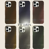 Coques Case-Mate iPhone Elegant Green Metal Dots Line Pattern Custom Name