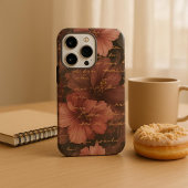 Coques Case-Mate iPhone Élégant Hibiscus victorien Romance