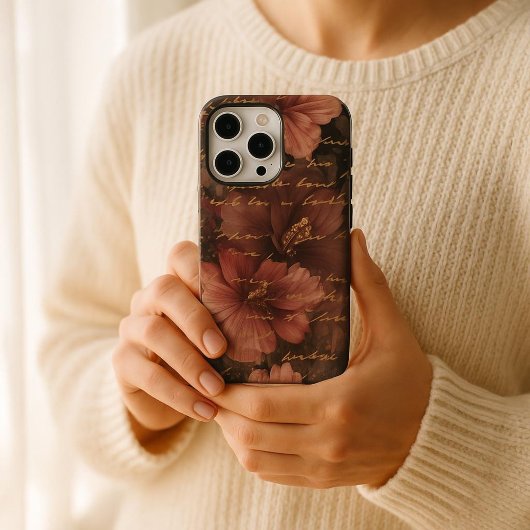 Coques Case-Mate iPhone Élégant Hibiscus victorien Romance