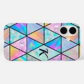 Coques Case-Mate iPhone Elégant holographique coloré (Verso (horizontal))