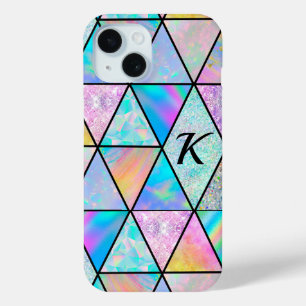 Coque Pour iPhone 15 Elégant holographique coloré