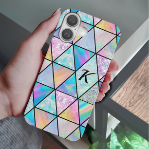 Coques iPhone 16 Elégant holographique coloré