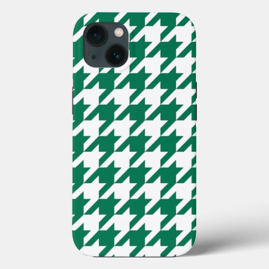Coques Case-Mate iPhone Elégant Houndstooth Emerald (Verso)