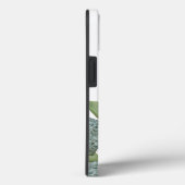 Coques Case-Mate iPhone Élégant Hydrangea Floral Monogramme Personnalisé (Verso / Droite)