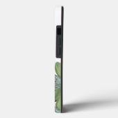 Coques Case-Mate iPhone Élégant Hydrangea Floral Monogramme Personnalisé (Verso / Gauche)