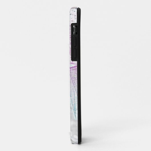 Coques Case-Mate iPhone Elegant Iridescent Sun Moon Mandala Silver Design (Dos/Gauche)