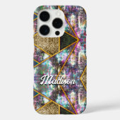 Coques Case-Mate iPhone Élégant iridescente girométrique (Verso)