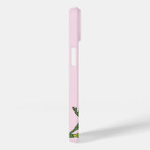 Coques Case-Mate iPhone Élégant joli motif fleuri rose (Verso / Droite)