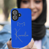 Coques Case-Mate iPhone Élégant Kamala Harris Blue Minimalisme Personnalis
