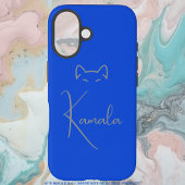Coques Case-Mate iPhone Élégant Kamala Harris Blue Minimalisme Personnalis