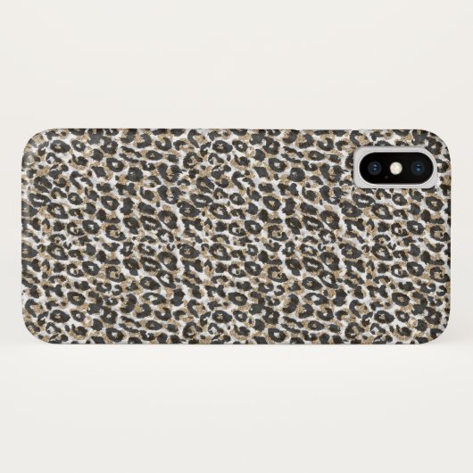 Coques Case-Mate iPhone Élégant léopard poster de animal motif (Dos (Horizontal))