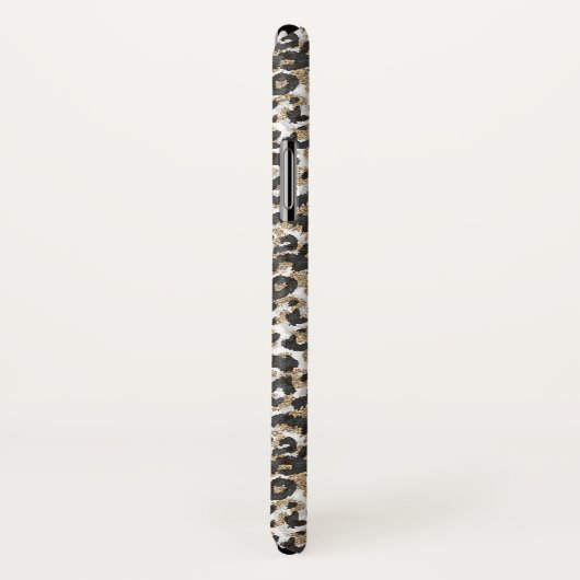 Coques Case-Mate iPhone Élégant léopard poster de animal motif (Dos/Droite)