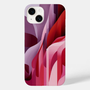 Coque Pour iPhone 14 Élégant Lilac rouge rose Abstrait