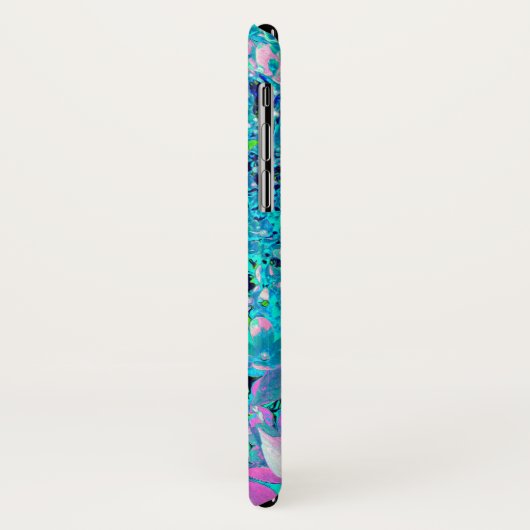 Coques Case-Mate iPhone Élégant Limelight rose et bleu Hydrangea (Dos/Gauche)