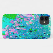Coques Case-Mate iPhone Élégant Limelight rose et bleu Hydrangea (Dos (Horizontal))