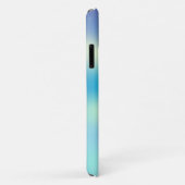 Coques Case-Mate iPhone Élégant Lotus Bleu Holographique (Dos/Droite)