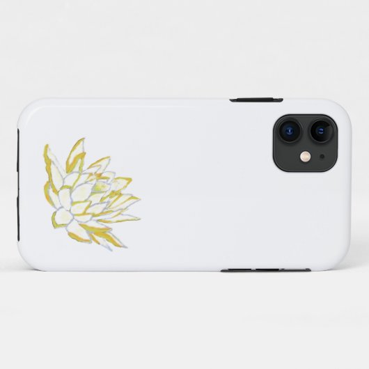 Coques Case-Mate iPhone Élégant Lotus Jaune Fleur Boho Floral (Dos (Horizontal))
