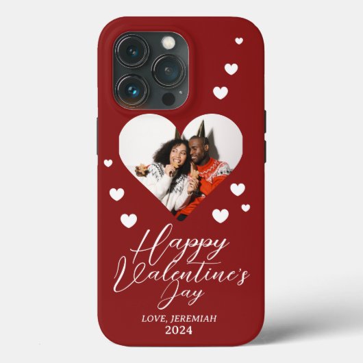 Coques Case-Mate iPhone Elegant Love Heureuse Sainte-Valentin Photo de fam (Verso)