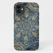 Coques Case-Mate iPhone Elégant Mandala Blue Whimsy Design (Dos)