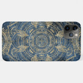 Coques Case-Mate iPhone Elégant Mandala Blue Whimsy Design (Dos (Horizontal))