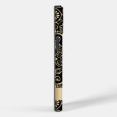 Coques Case-Mate iPhone Élégant Mandala d'or noir élégant (Verso / Droite)