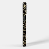 Coques Case-Mate iPhone Élégant Mandala d'or noir élégant (Verso / Droite)