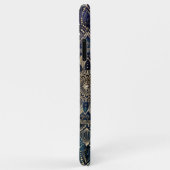 Coques Case-Mate iPhone Elégant Mandala Gold Blue Galaxy (Dos/Droite)