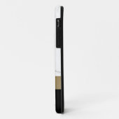 Coques Case-Mate iPhone Elégant marbre blanc doré personnalisé (Dos/Gauche)