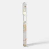 Coques Case-Mate iPhone Élégant Marbre Blanc Or Moderne Unique (Verso / Gauche)