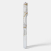 Coques Case-Mate iPhone Élégant Marbre Blanc Or Moderne Unique (Verso / Droite)