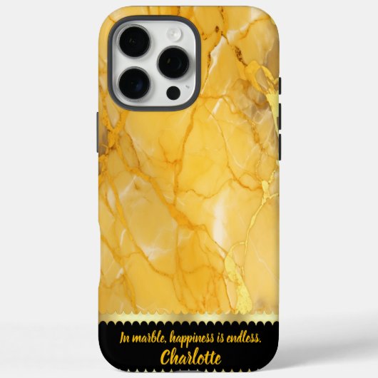 Coques Case-Mate iPhone Élégant marbre doré avec motifs veines complexes (Verso)