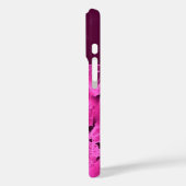 Coques Case-Mate iPhone Élégant marbre rose audacieux Monogramme Typograph (Verso / Gauche)