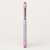 Coques Case-Mate iPhone Elégant marbre rose pastel bleu orange (Dos/Gauche)