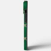 Coques Case-Mate iPhone Élégant métal vert or Damask (Verso / Gauche)