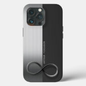 Coques Case-Mate iPhone Elegant Modern Infinity | Silver Gray (Verso)