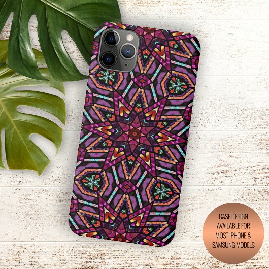 Coques Case-Mate iPhone Élégant Moderne Abstrait Art Mandala Bohème