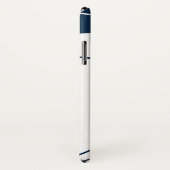 Coques Case-Mate iPhone Elégant & moderne bleu & blanc (Dos/Droite)