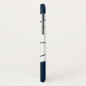 Coques Case-Mate iPhone Elégant & moderne bleu & blanc (Dos/Gauche)