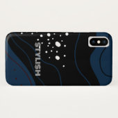 Coques Case-Mate iPhone Elégant & moderne bleu & blanc (Dos (Horizontal))