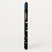 Coques Case-Mate iPhone Elégant & moderne bleu & blanc (Dos/Droite)