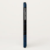 Coques Case-Mate iPhone Elégant & moderne bleu & blanc (Dos/Gauche)