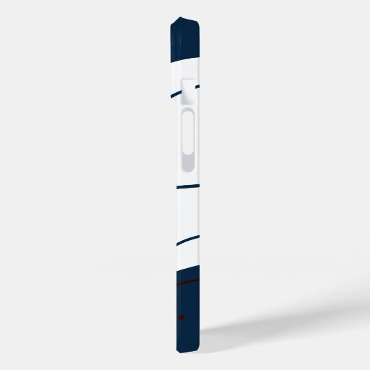 Coques Case-Mate iPhone Elégant & moderne bleu & blanc (Verso / Gauche)