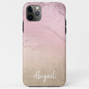Case-Mate iPhone Case Elégant moderne chic rose or parties scintillant m