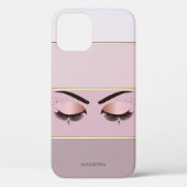 Coques Case-Mate iPhone Élégant Moderne En Rayures, Lashes (Verso)