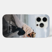 Coques Case-Mate iPhone Elégant moderne M. et Mme Monogram Mariage Photo (Verso (horizontal))