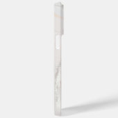 Coques Case-Mate iPhone Élégant Moderne Marbre Perle Rose Gold Avec Nom (Verso / Droite)