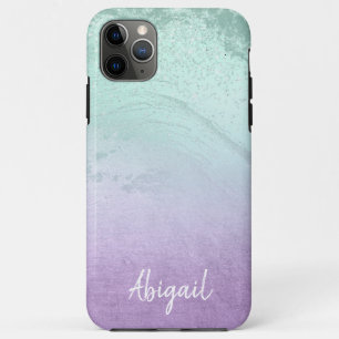 Case-Mate iPhone Case Elégant moderne ombre violet & menthe parties scin