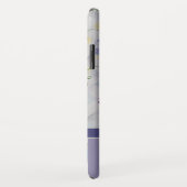 Coques Case-Mate iPhone Élégant Moderne Pois Doux Monogramme Nom (Dos/Droite)