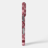 Coques Case-Mate iPhone Elegant Monogram Dusky Rose Sparkle (Verso / Droite)